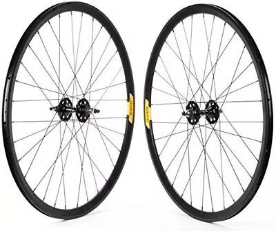 Wheel Set 700 Alloy Velocity Deep-V Black 32H Double-walled Bolt On Fixie • $278.61