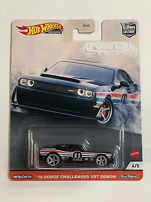 Hot Wheels 18 Dodge Challenger SRT Demon Car Culture Power Trip Premium 4/5 2019 • $5