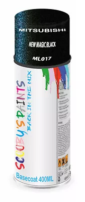 For Mitsubishi Aerosol Spray Paint New Magic Black Code Ml017 Car Scratch Repair • £16.99