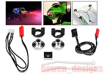 Traxxas Red LED Light Set 1:10 Grave Digger 3686 Monster Jam RC Truck Body Axial • $149.89