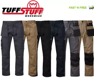 £20.99 • Buy Cargo Combat Work Trousers By Tuff Stuff Knee Pad Fitting & Heavy Duty