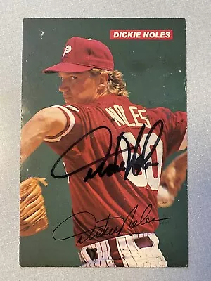 Philadelphia Phillies Dickie Noles Signed Photo George Brett Brush Back 1980 WS • $3