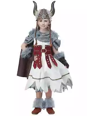 Valorous Viking Girl Medieval Barbarian Warrior Norse Book Week Girls Costume • $73.95