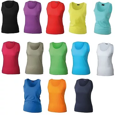 Women's Vest Tank Top 100% Cotton Soft Breathable Summer S-XXL • £4.99