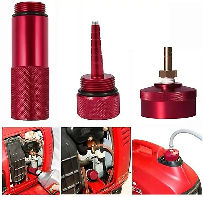 Extended Run Gas Cap+Oil Change Funnel+Magnetic Oil Dipstick For Honda EU2200I • £26.97