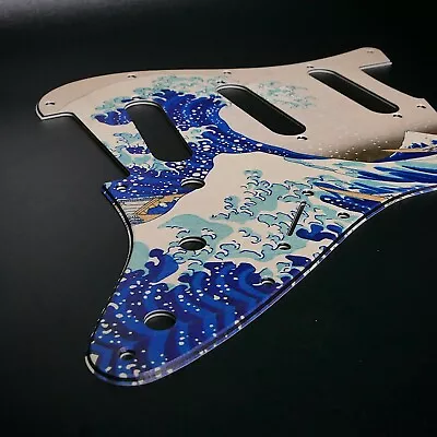 £68.21 • Buy Fender Strat Custom Graphic Pickguard 8 11Hole Elite The Great Wave Off Kanagawa
