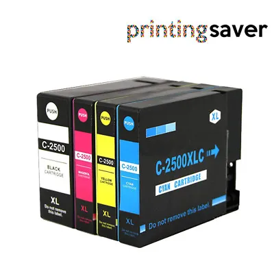 4 Compatible Ink Cartridge PGI-2500XL For Canon MAXIFY IB4050 MB5050 MB5350 • £9.81