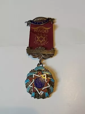 £29.99 • Buy Silver 1952 RAOB - Royal Antediluvian Order Of Buffaloes Medal - Royal Oak Lodge