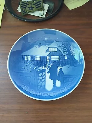 B&G Bing Grondahl Copenhagen Blue Plate A Christmas Tale JULE AFTER 1973 Denmark • $12