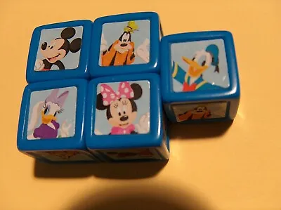 Yahtzee Jr Disney Mickey Mouse Clubhouse Edition 5 REPLACEMENT DICE PARTS   D • $4