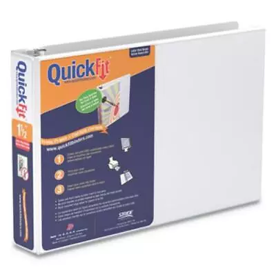 Stride 97120 Quickfit Landscape Spreadsheet Round Ring View Binder 1 1/2  11 X • £36.56