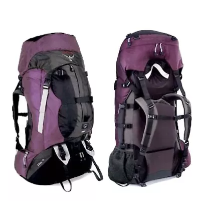 OSPREY Luna 75 Maroon BACKPACKING Backpack With Day Pack Size MEDIUM- EUC • $119