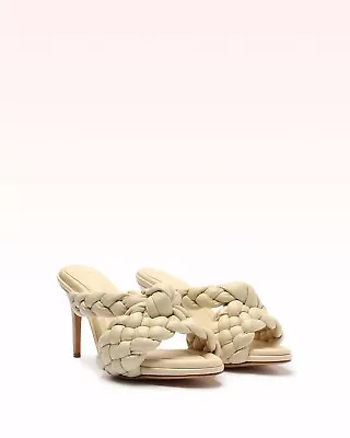 $99.99 • Buy Alexandre Birman Carlotta Sandal 85 White Womens Leather Heals 