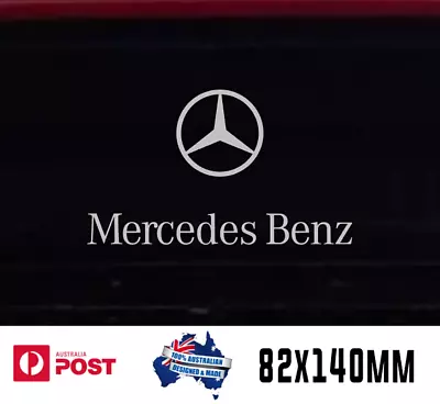 2x Mercedes Benz AMG Windshield Windscreen Sticker Decal 140mm SILVER • $10.50