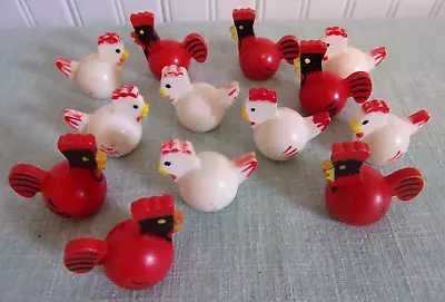 Vintage Fisher Price Little People Lot Chickens 6 Roosters 7 Hens • $20