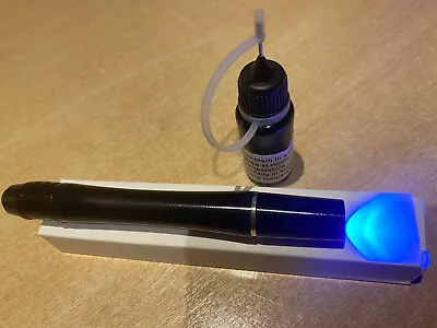 £7.95 • Buy 10ml Crystal Repair Uv Resin, Glue For Glass, Metal, Furniture + Uv  Pen Torch