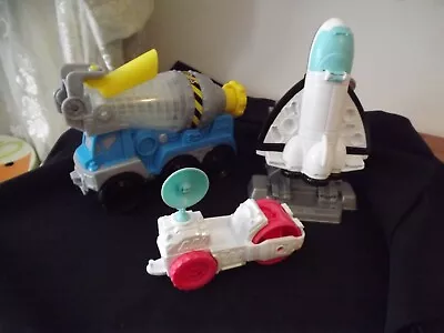 3PC PLAY DOH TOYS Space Shuttle Mixer Truck Moon Truck • $14.99