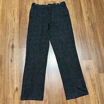 Big Bill Men's 100% Wool Pants Size 32x31 Hunting Outdoor Gray Red Plaid Canada • $49.37