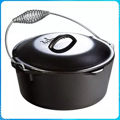 Lodge L8DO3 Cast Iron Dutch Oven Pre-Seasoned 5-Quart Black • $49.99