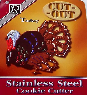 $9.95 • Buy 7  TURKEY Cookie Cutter Thanksgiving  Stainless Steel ~ Autumn School Projects