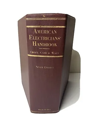 $53.99 • Buy American Electricians Handbook (9th Ed. 1970 Hardback)