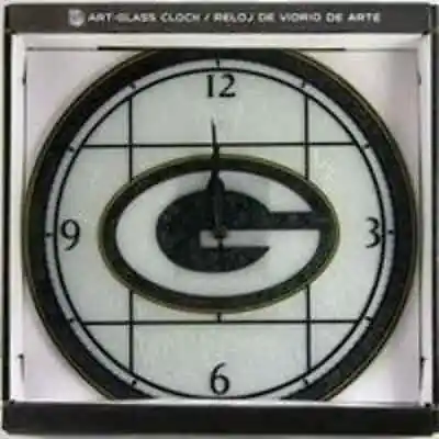 Green Bay Packers Art Glass Clock Memory Company NFL • $24.99