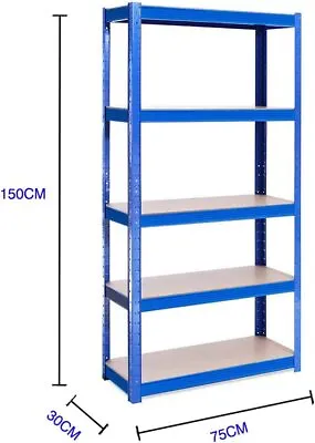 Adjustable Storage Garage Shelves Rack 5 Level Heavy Duty Steel Metal Shelf Unit • $60.59