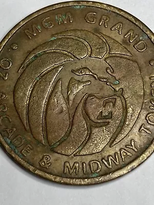 VINTAGE MGM GRAND ARCADE TOKEN OBSOLETE #px1 • $9.27