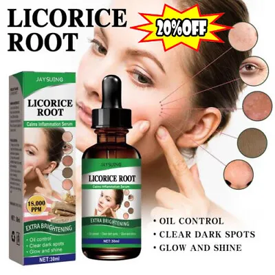 £4.09 • Buy Pore Shrinking Facial Serum Licorice Root Extract Essential Oil Acne Anti BEST