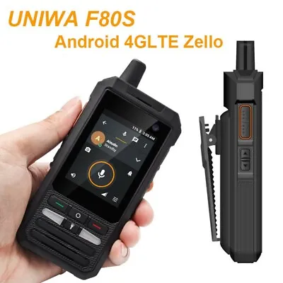 UNIWA F80S Android 4G Zello Walkie Talkie Smart Phone Real PTT POC Waterproof • $136.30