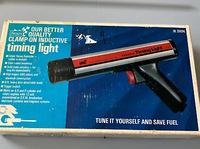 Sears Vintage Clamp On Inductive Timing Light In Box 21174 (untested As Is) • $34.99