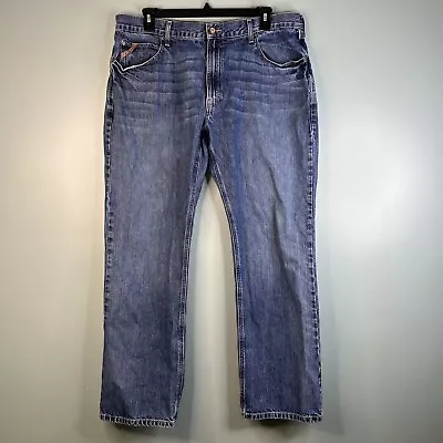 Ariat Jeans Mens 40x34 M4 Low Rise Boot Cut Medium Blue Wash Western Workwear  • $27.87