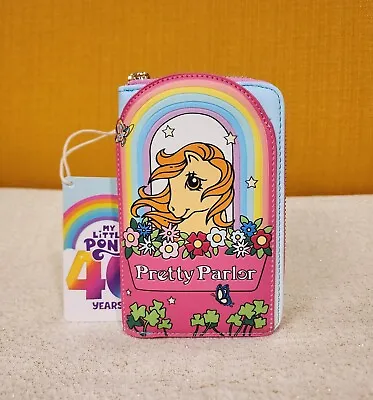 Loungefly My Little Pony 40th Anniversary Pretty Parlor Zip Around Wallet NEW • $48.88