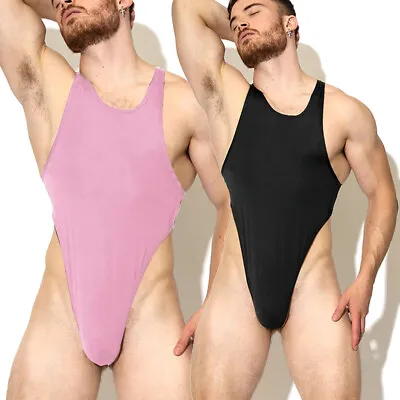 Male Underwear Men Jumpsuit Bodysuit Sexy Lingerie Leotard Sexy Thong Jumpsuit • $9.99