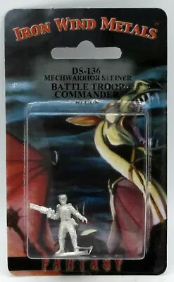 Ral Partha DS-136 Steiner Battle Troop Commander With Gun (Mechwarrior) Officer • $6.50