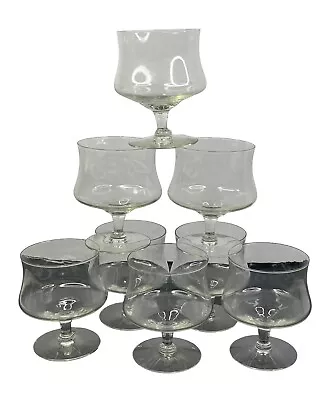 Set Of 8 Vintage Glass Margarita Shrimp Cocktail Glasses - No Liners • $29.97