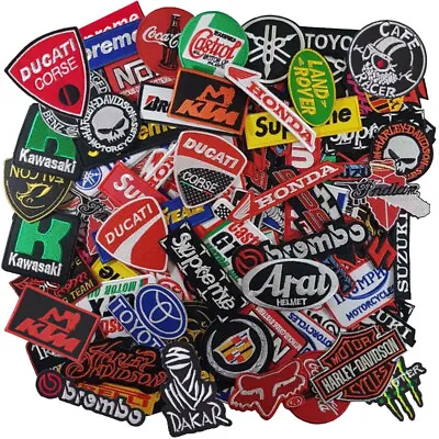 Iron On Patch Car Auto Motor Racing Motorcycle MotoGP Sponsor Wholesale Random • $400