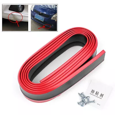 2.5M Car Lower Lip Protective Strips Front Bumper Skirts Guard Protector Rubber • $33.12