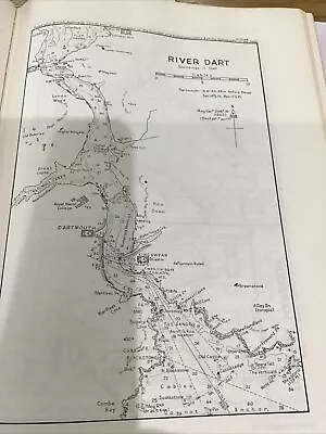 VINTAGE SEA CHART / NAUTICAL MAP 1961 - River Dart - Devon - To Frame? • £3.25