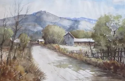 Utah Artist Max Blain (1906-1993) Plein Air Landscape Painting • $1500