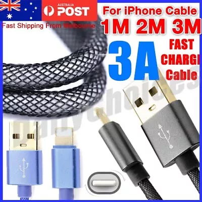 Fast Charging Charger Data Lead USB Cable For IPhone 8 7 6 XS 11 12 13 Long Cord • $7.29