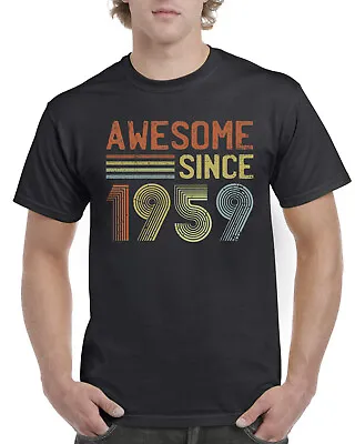 Mens 65th Birthday Gifts For Him T Shirt 65th Present 65 Years Old Born In 1959 • £12.99