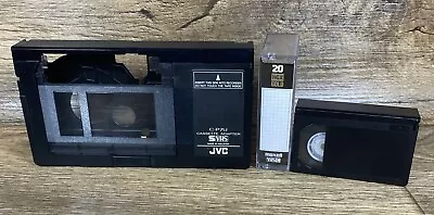 JVC C-P7U Motorized SVHS C And VHS-C To VHS Adapter - Works - W/ New Blank Tape • $29.99