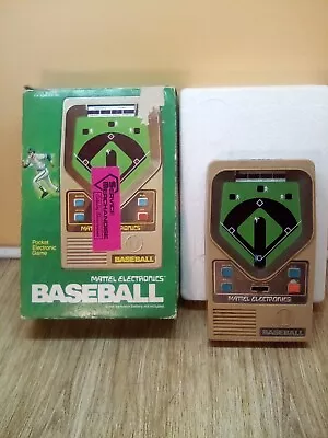 Vintage 1978 MATTEL Electronics Baseball Handheld Game In Box Tested Works • $19.99