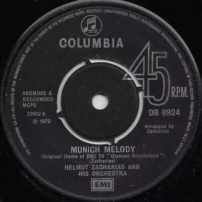 £4.38 • Buy Helmut Zacharias And His Orchestra - Munich Melody (Vinyl)