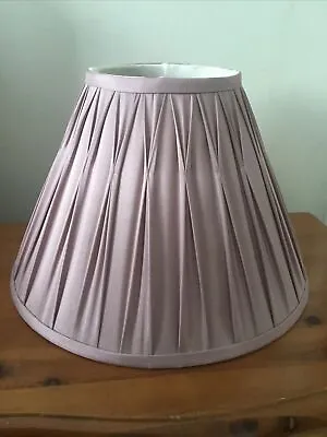 Vintage Laura Ashley Pencil Pleat Silk Lilac Mauve Lampshade 30 Cm • £15