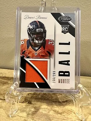 Montee Ball 2013 Certified Jersey Patch RC Rookie Denver Broncos 156/299 • $3.99