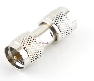 Mini-UHF Male To Male Coax Adapter Connector - USA Ham Radio Seller • $2.74