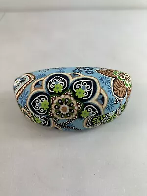 Vera Bradley Glasses Sunglasses Hard Case Green Blue  Peacock  Retired Print • $17