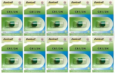 10 X CR1-3N Battery 1/3N 1.2V Lithium DL1/3 N CR13N 2L76 Eunicell High Quality • £21.95
